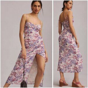 Reformation Kourtney Purple Pink Midi Dress $278